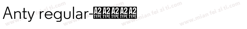 Anty regular字体转换